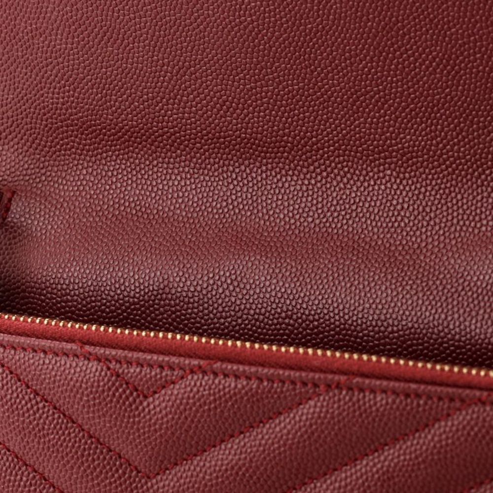 Saint Laurent Classic Monogram Wallet on Chain Matelasse Chevron Leather Small - Picture 7 of 10